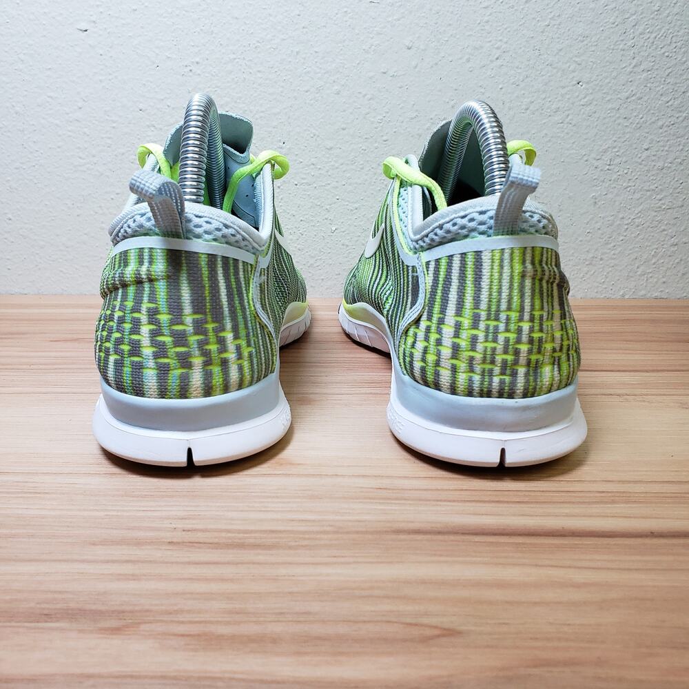 Nike Women's Lime Green White Patterned Sneakers - Picture 7 of 10